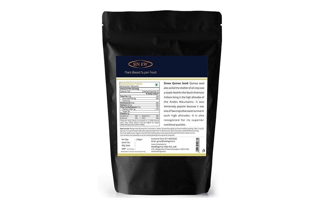 Sin Ew Quinoa Seeds    Pack  200 grams